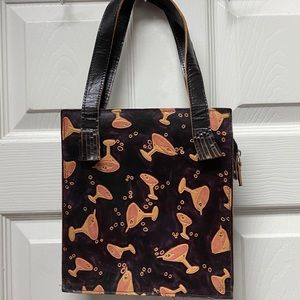 Vintage Wilson’s Leather Martini glass purse